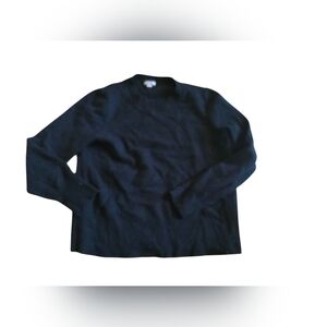 J. Crew 100% Cashmere Black Crew Neck Sweater Size M